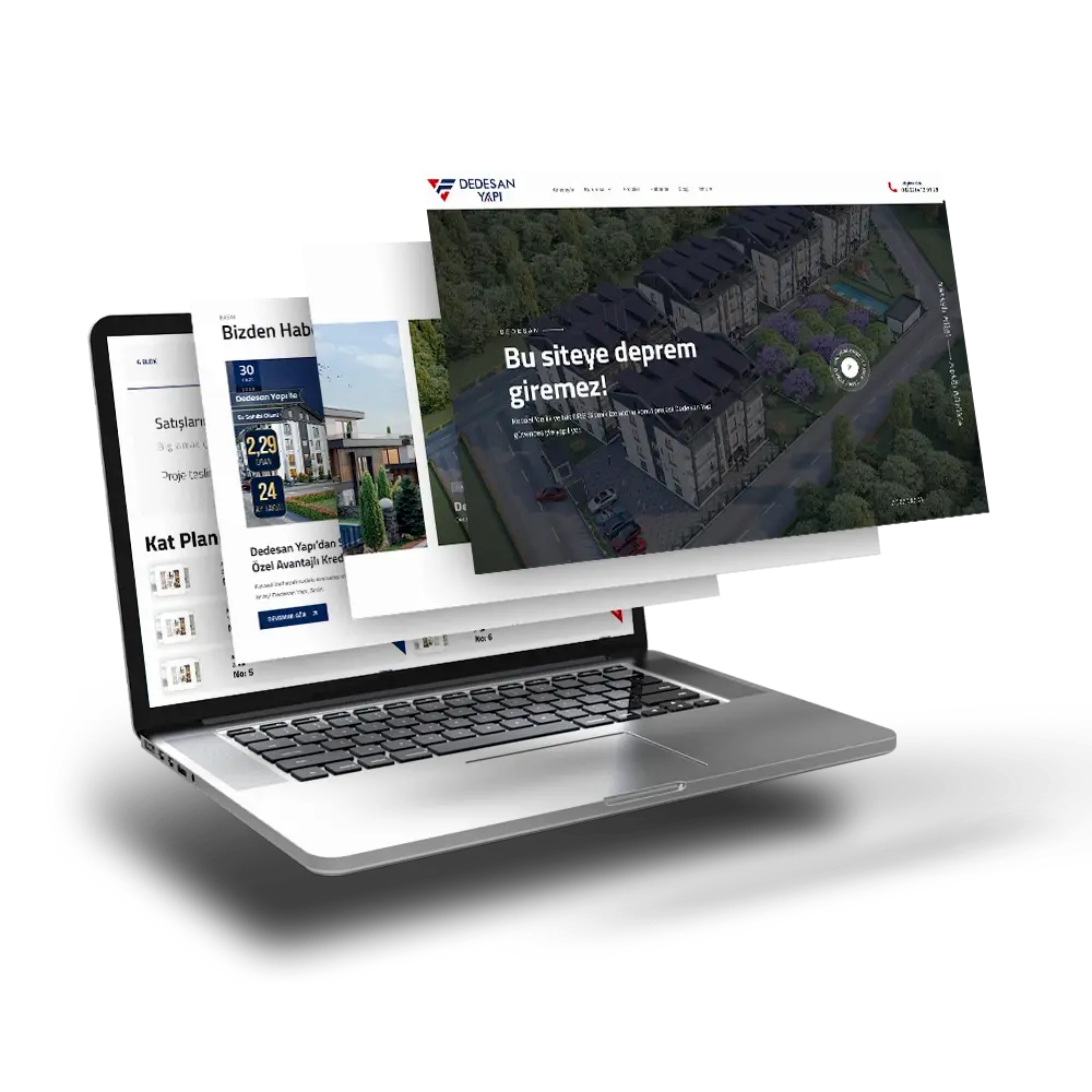Dedesan Yapı İçin Özel Web Sitesi Tasarımı