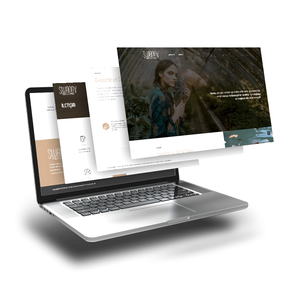 Swanny Exosome İçin Web Sitesi Çalışması